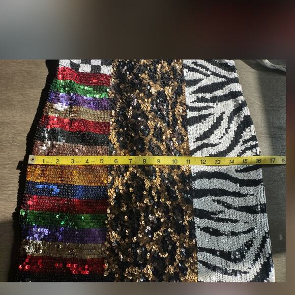 ALICE + OLIVIA Jae Multicolored Sequin Dress Size 10 FLAWED - Picture 8 of 15